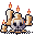Skull and candles